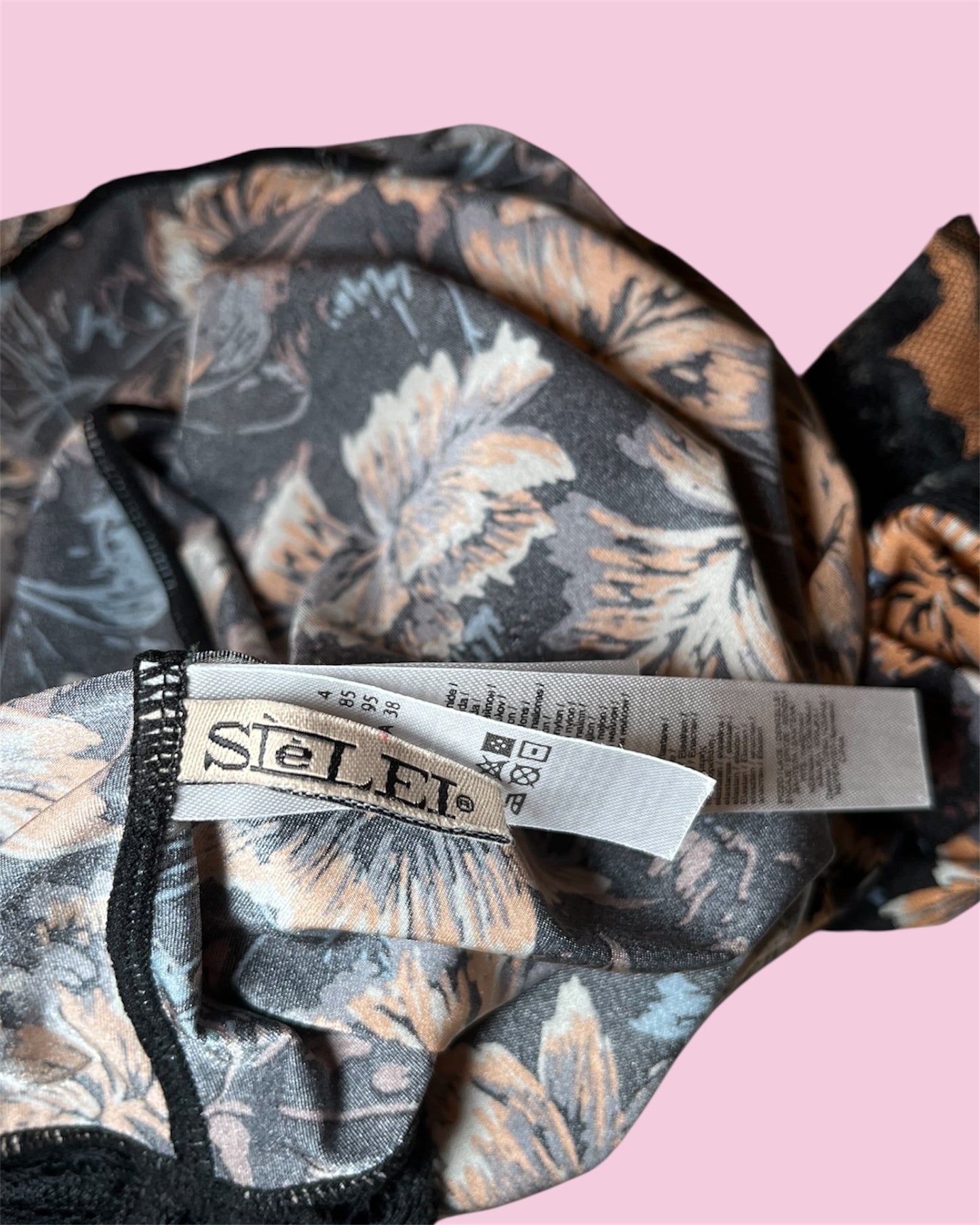 Vintage Slipdress floraler Print & Lace – StèLBi, Gr. 38